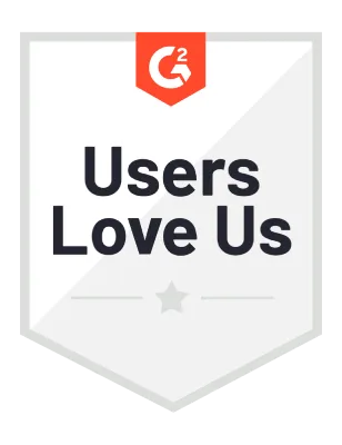 G2 Users Love Us badge