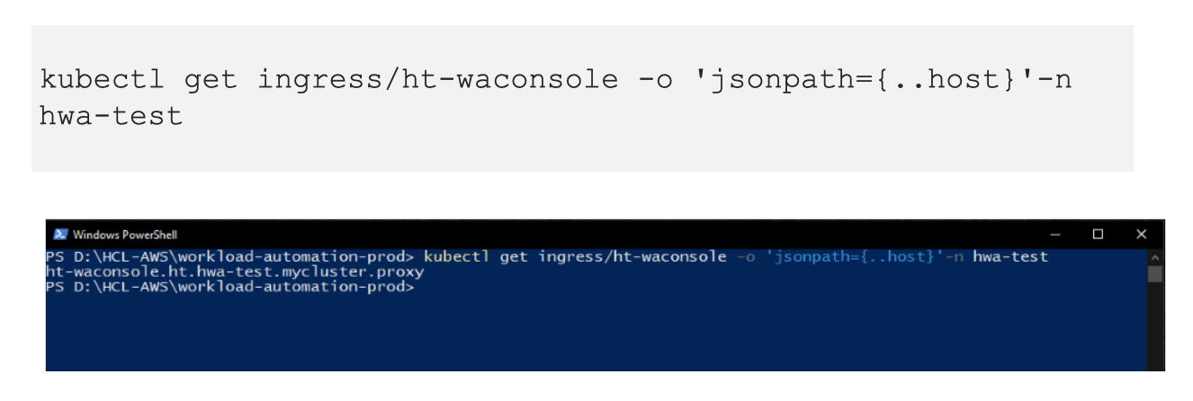 Dynamic Workload Console